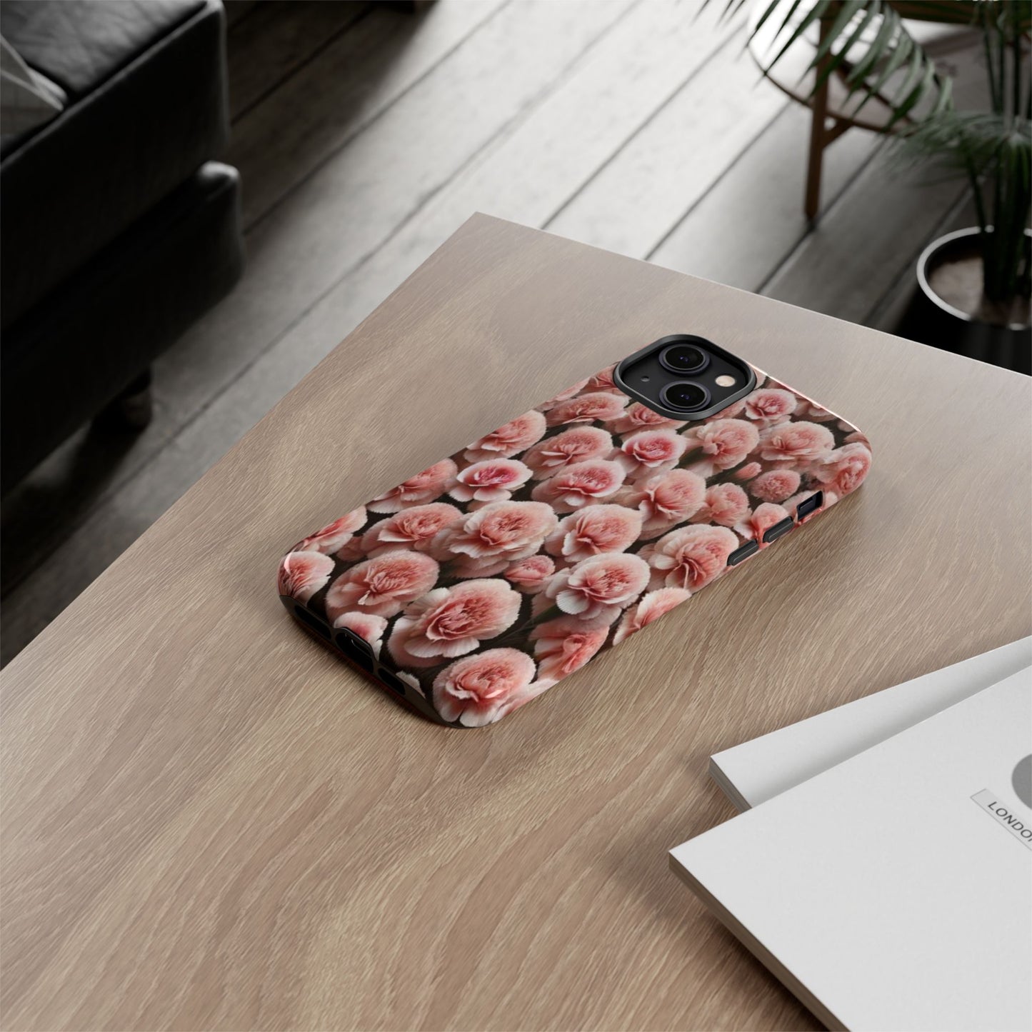Pink Carnations - Durable Tough Phone Cases