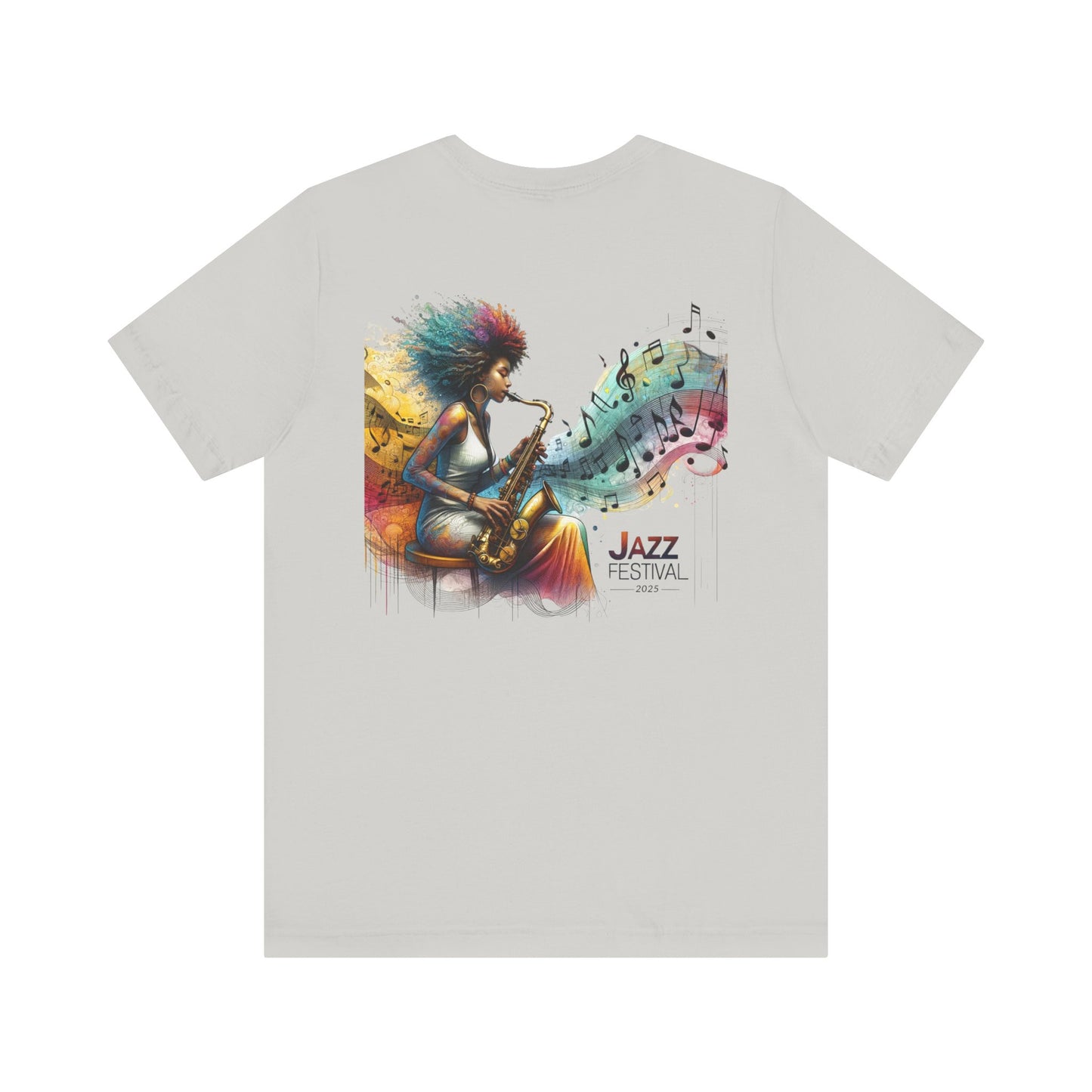 "Saxy Lady" Jazz Festival 2025 - Short Sleeve Tee - Both Sides Printed