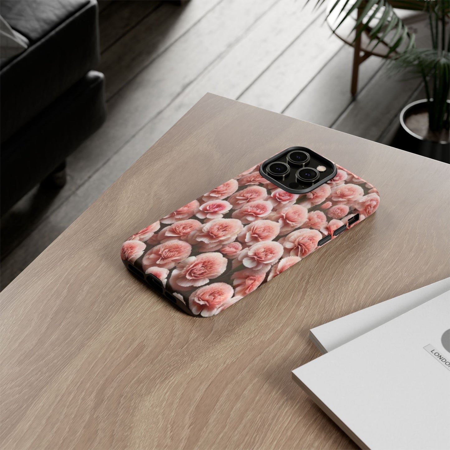 Pink Carnations - Durable Tough Phone Cases