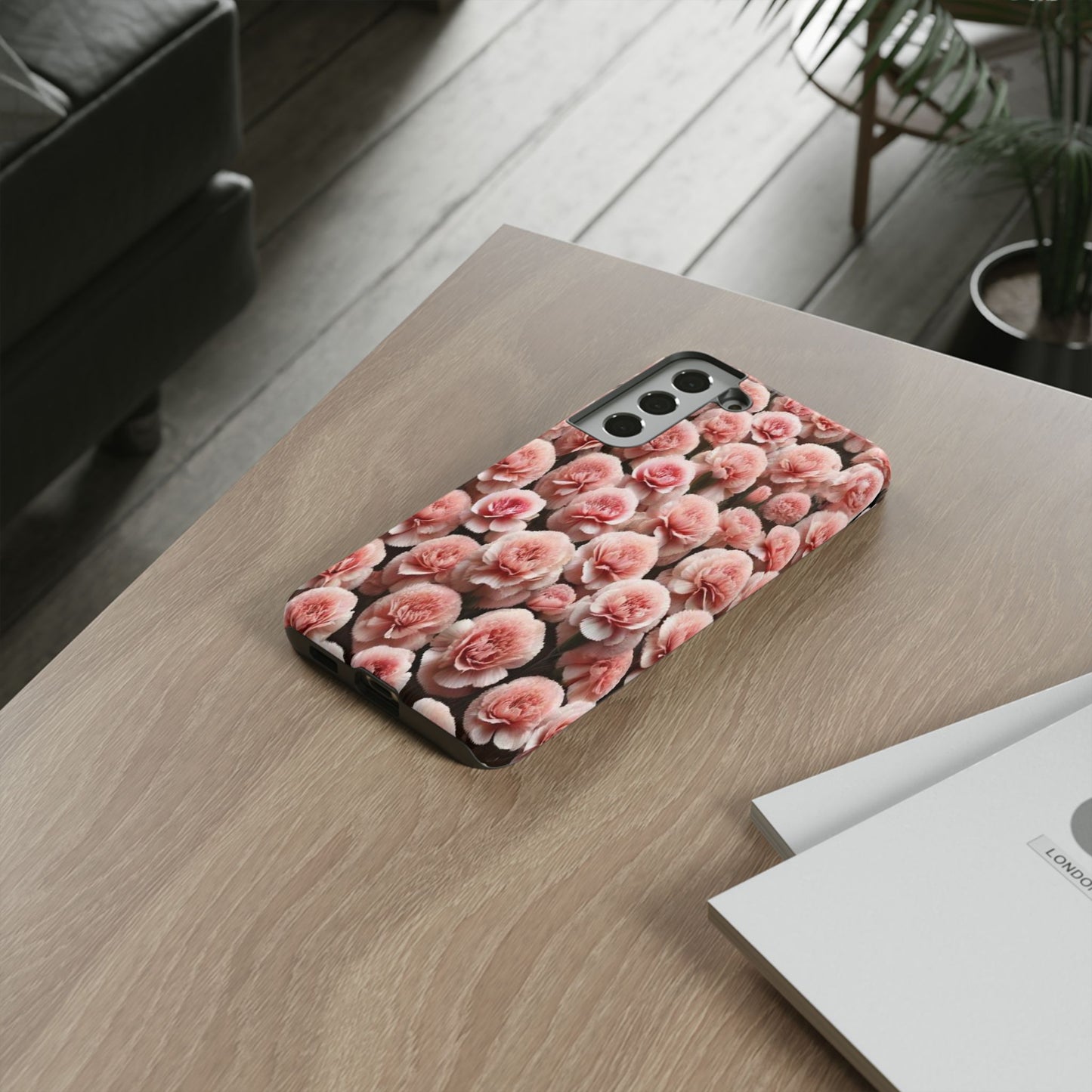 Pink Carnations - Durable Tough Phone Cases