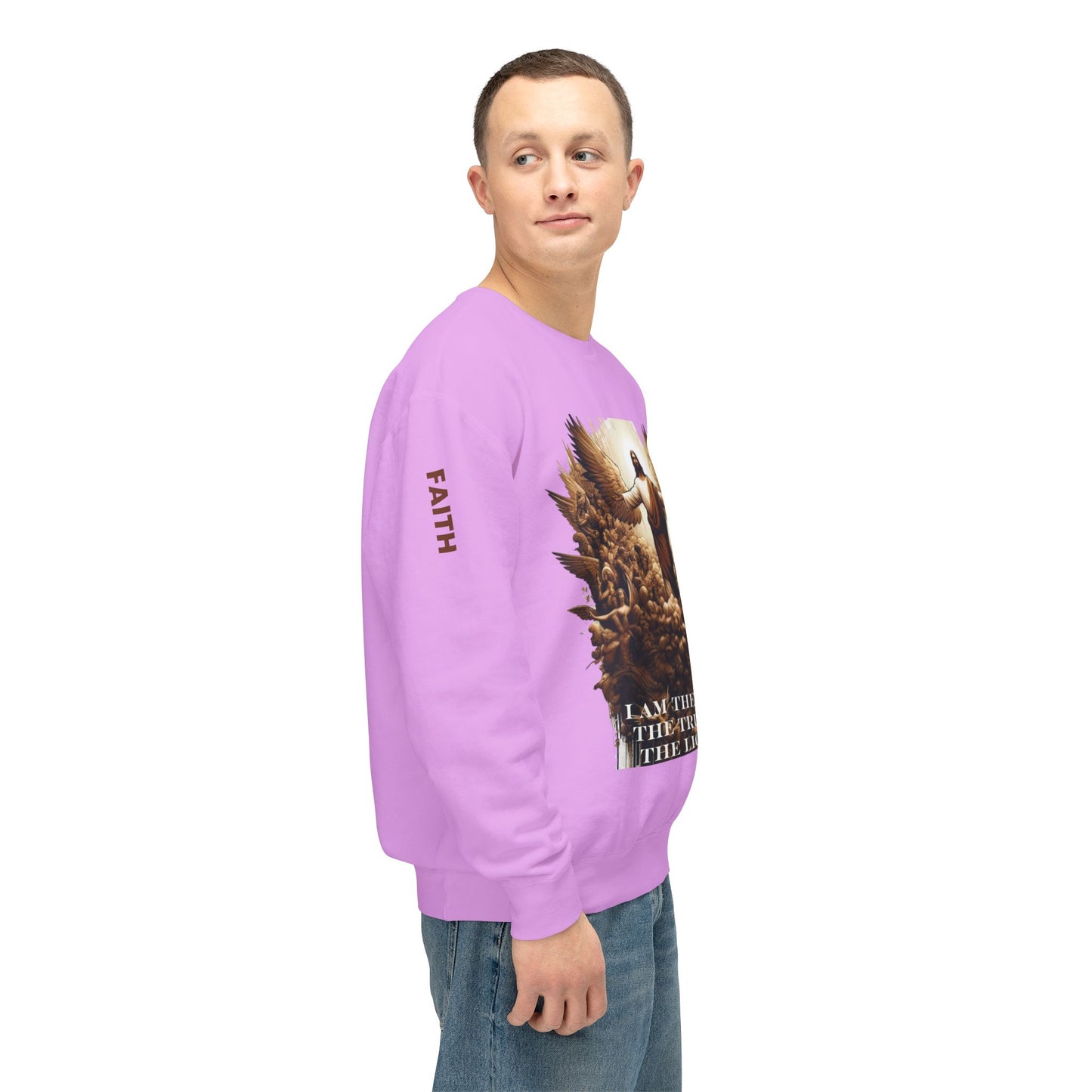 The Way The Truth and The Light Unisex Lightweight Crewneck Sweatshirt