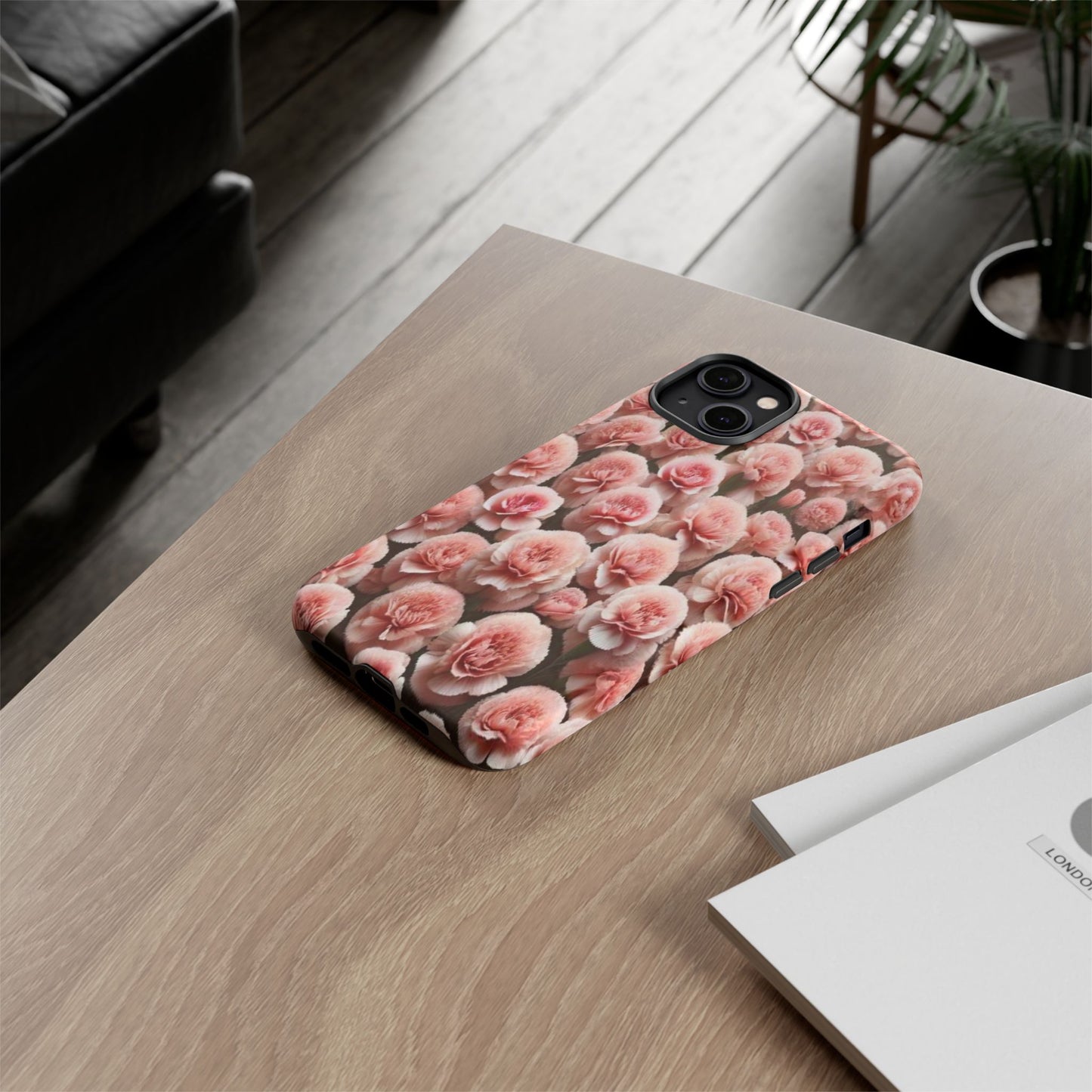 Pink Carnations - Durable Tough Phone Cases