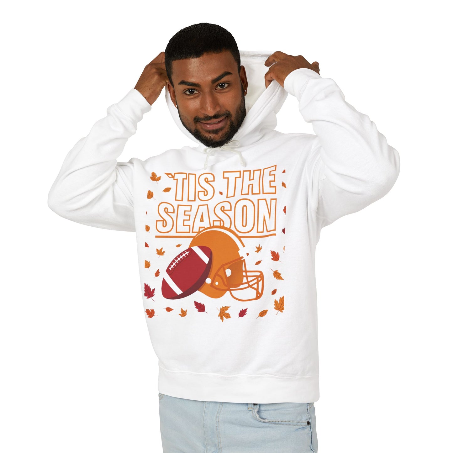 Tis The Season Apparel Fall Football Sweatshirt, Cozy Autumn Hoodie, Unisex Hooded Sweatshirt, Perfect for Game Day