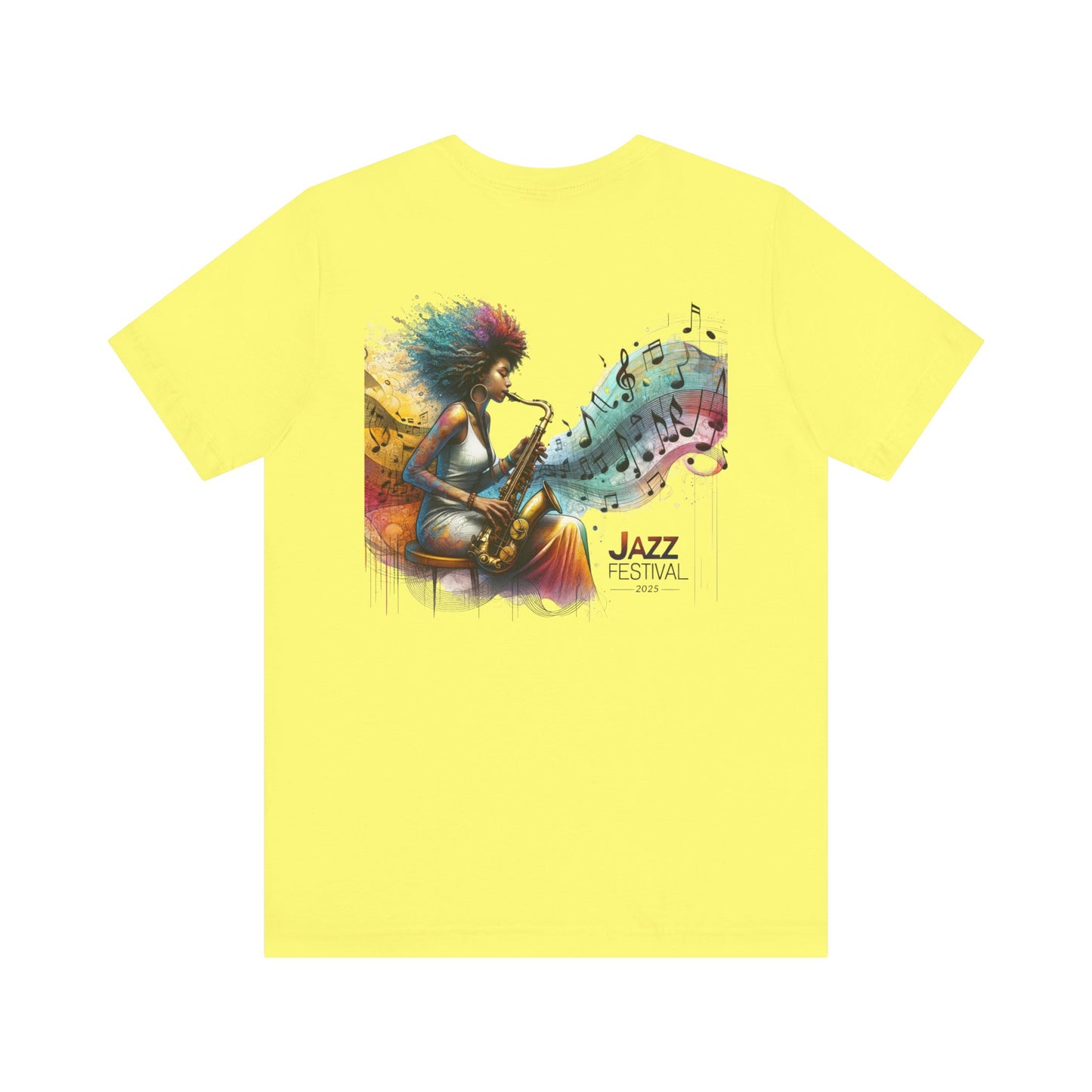 "Saxy Lady" Jazz Festival 2025 - Short Sleeve Tee - Both Sides Printed