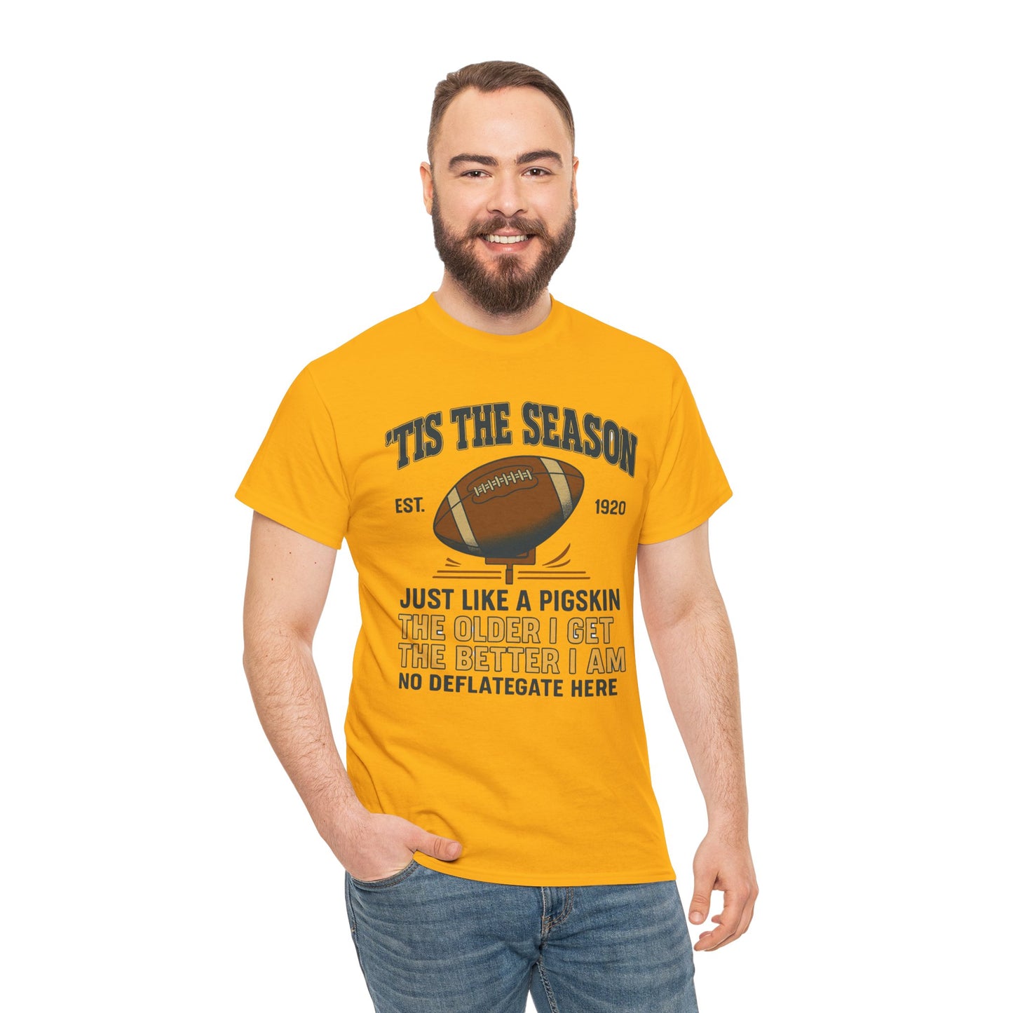 Football Season For The Ol' Man, Funny T-Shirt, Game Day Apparel, Gift for Football Fans, Sports Humor Shirt
