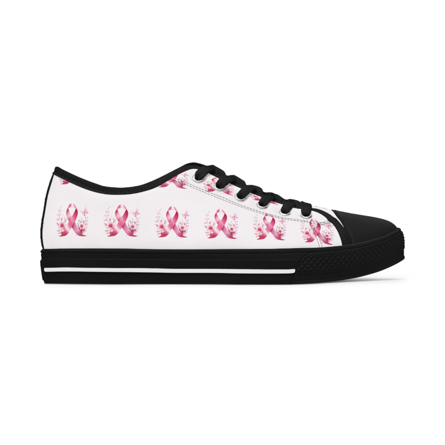 Breast Cancer Awareness Women's Low Top Sneakers