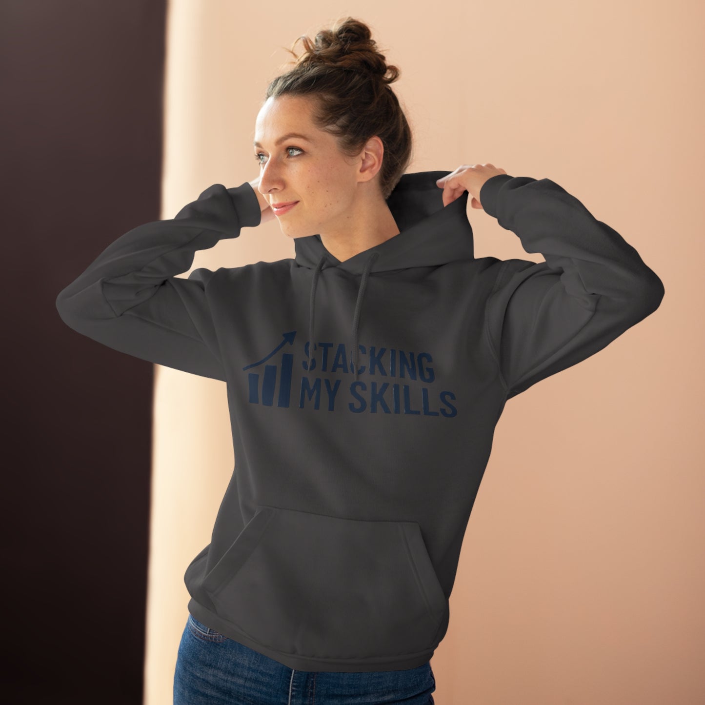 "Stacking My Skills" and "Crush It" Pullover Hoodie