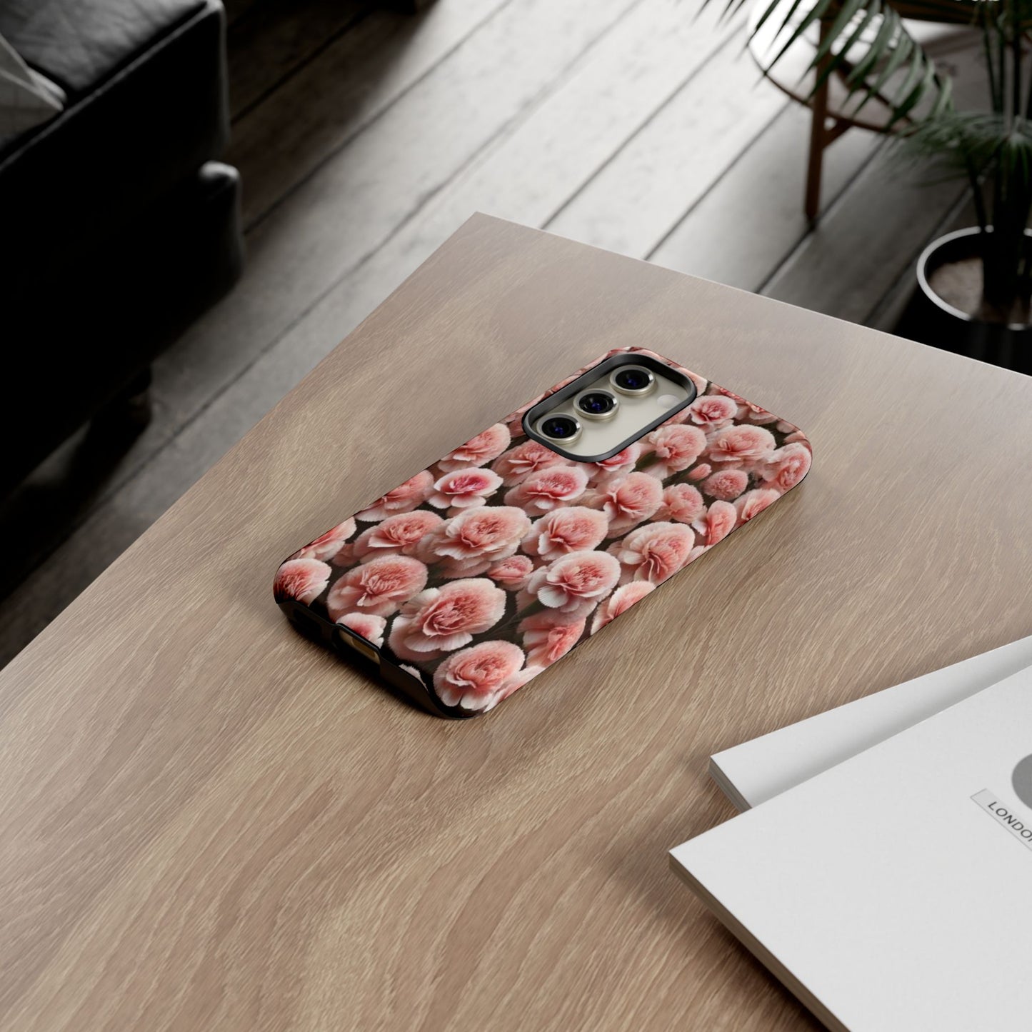 Pink Carnations - Durable Tough Phone Cases