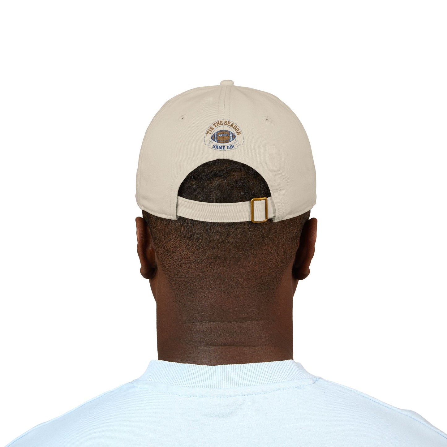 'TIS THE SEASON - GAME ON" Organic Embroidered Cap - Perfect for Sports Fans, Casual Outings, Gifts, Summer Wear, and Outdoor Adventures