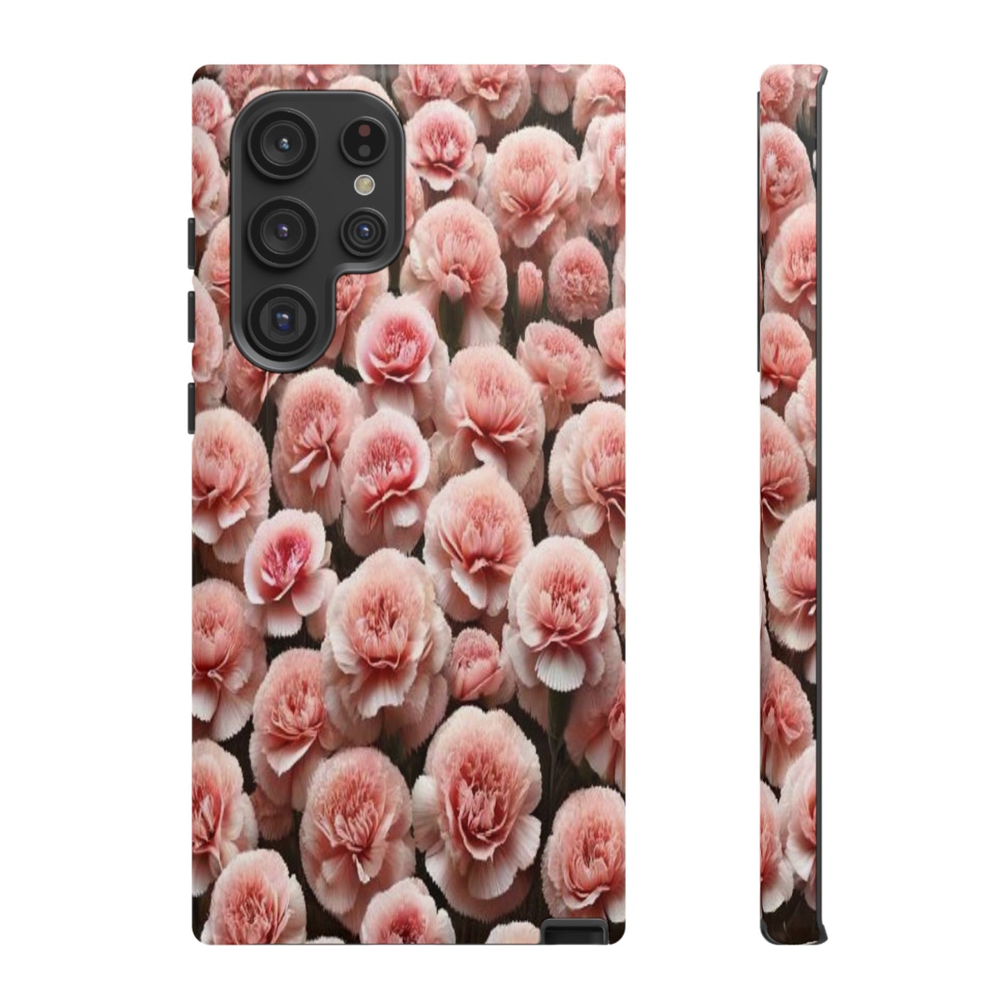 Pink Carnations - Durable Tough Phone Cases