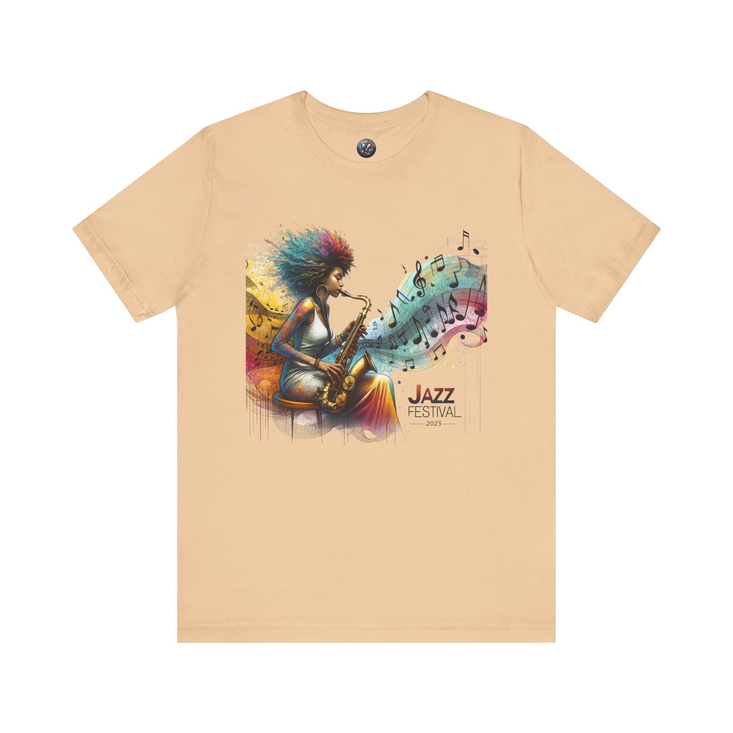 "Saxy Lady" Jazz Festival 2025 - Short Sleeve Tee - Both Sides Printed