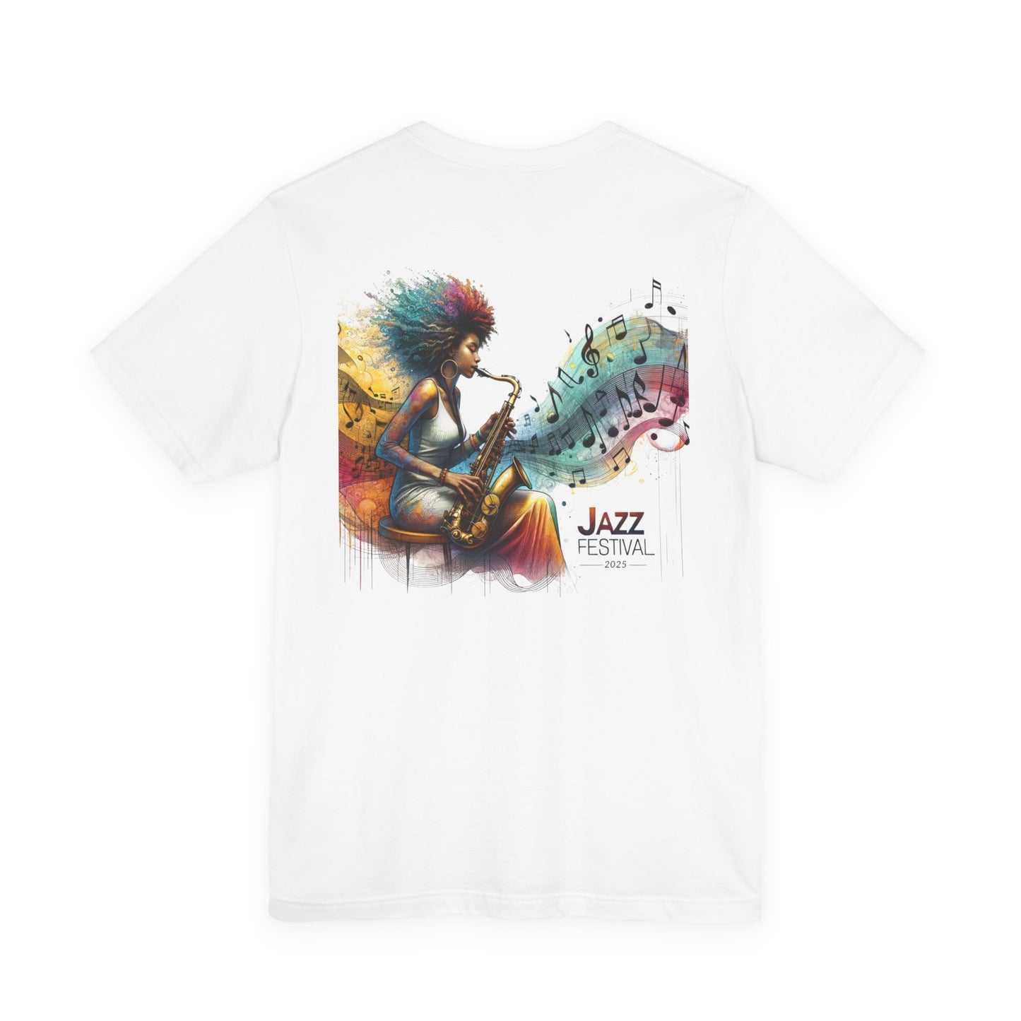 "Saxy Lady" Jazz Festival 2025 - Short Sleeve Tee - Both Sides Printed