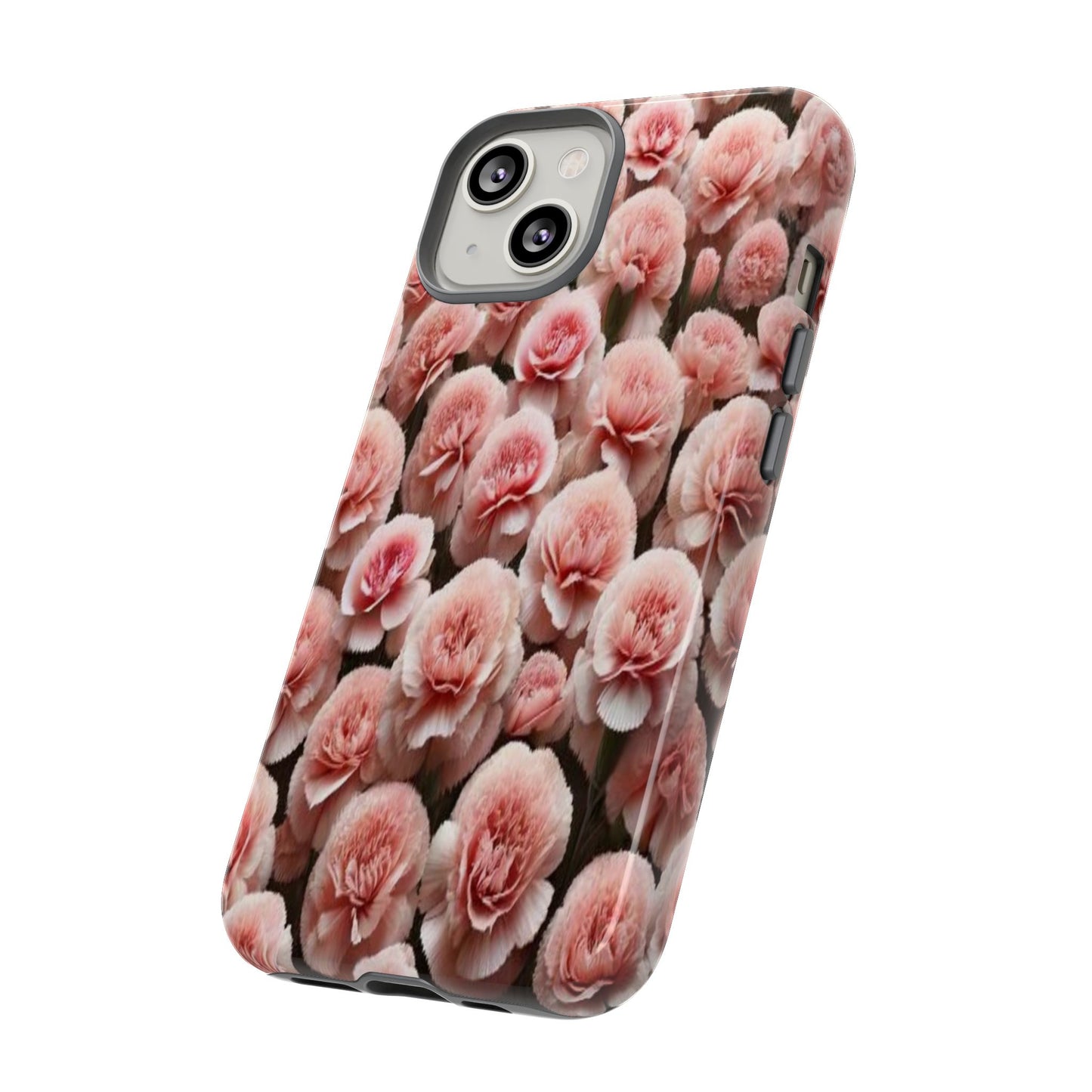 Pink Carnations - Durable Tough Phone Cases
