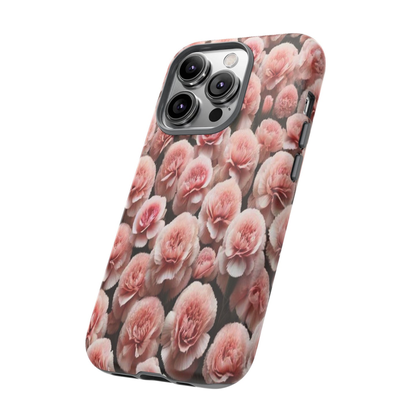 Pink Carnations - Durable Tough Phone Cases