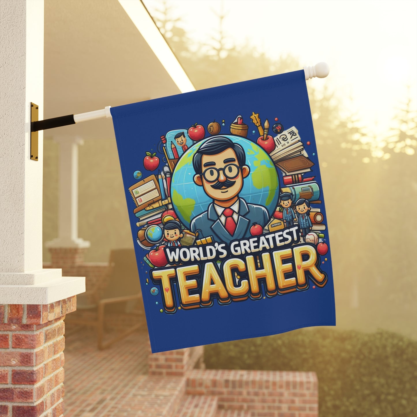 World's Greatest Teacher - Garden & House Banner (G1)