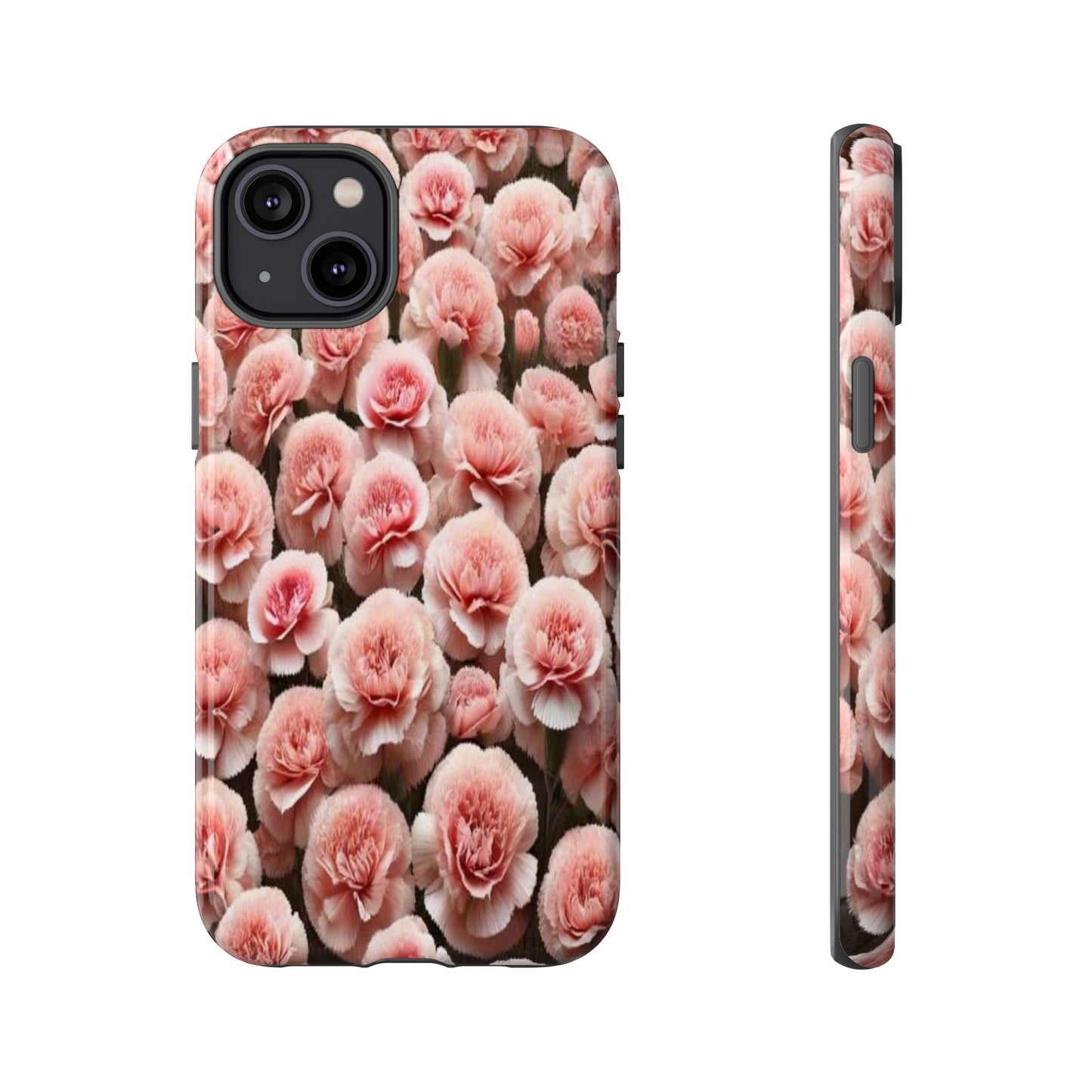 Pink Carnations - Durable Tough Phone Cases