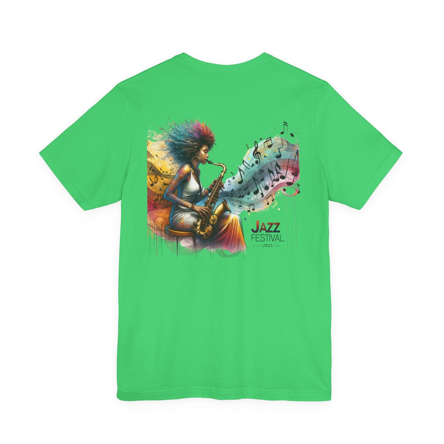 "Saxy Lady" Jazz Festival 2025 - Short Sleeve Tee - Both Sides Printed