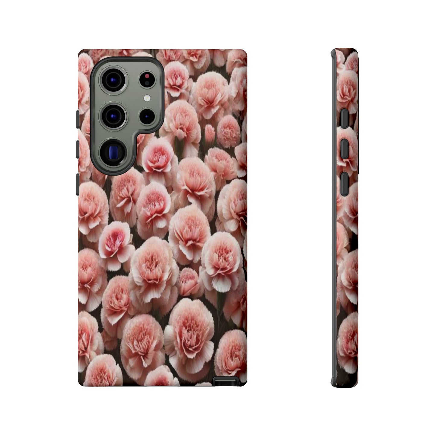 Pink Carnations - Durable Tough Phone Cases