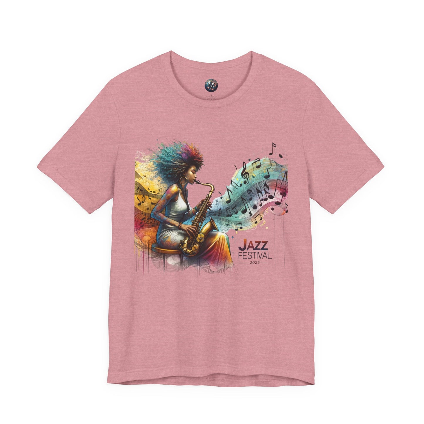 "Saxy Lady" Jazz Festival 2025 - Short Sleeve Tee - Both Sides Printed