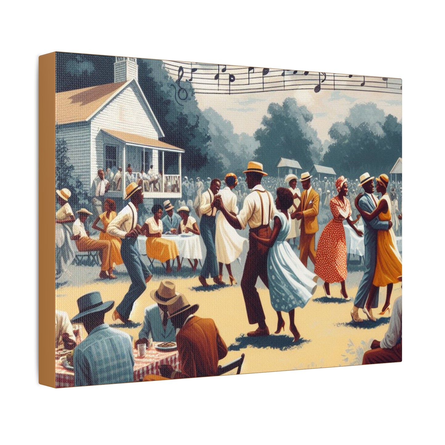 1, 2, Step - Wall Art on Stretched Canvas