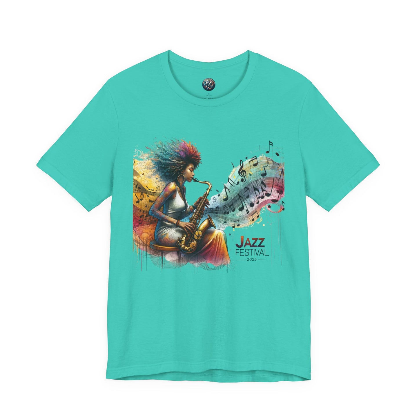 "Saxy Lady" Jazz Festival 2025 - Short Sleeve Tee - Both Sides Printed