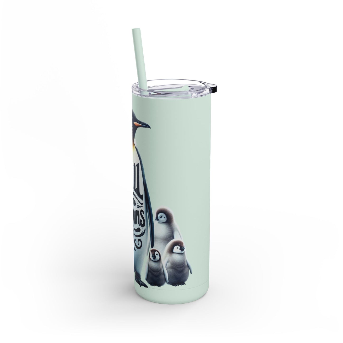 Chill With Penguins 20oz Maars Maker Skinny Matte Tumbler