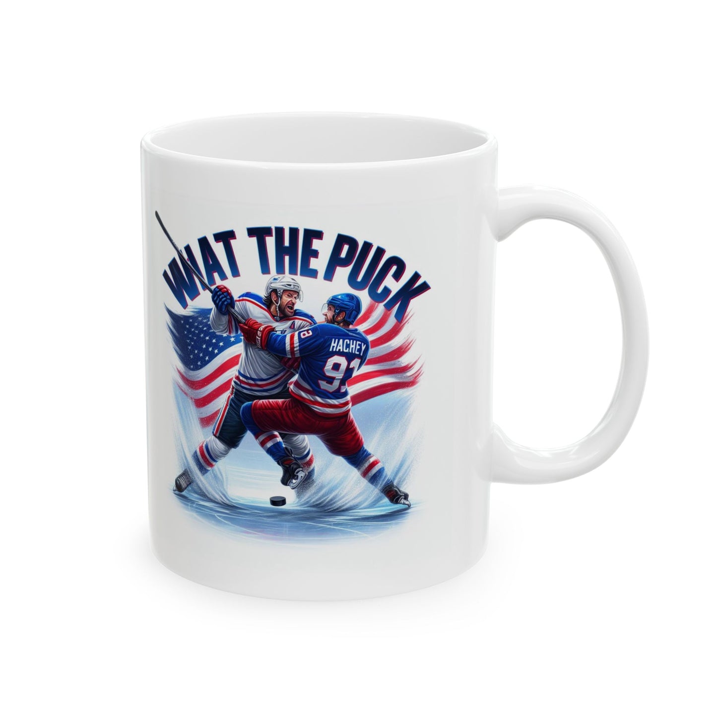 Hockey - What The Puck - Ceramic Mug, 11oz