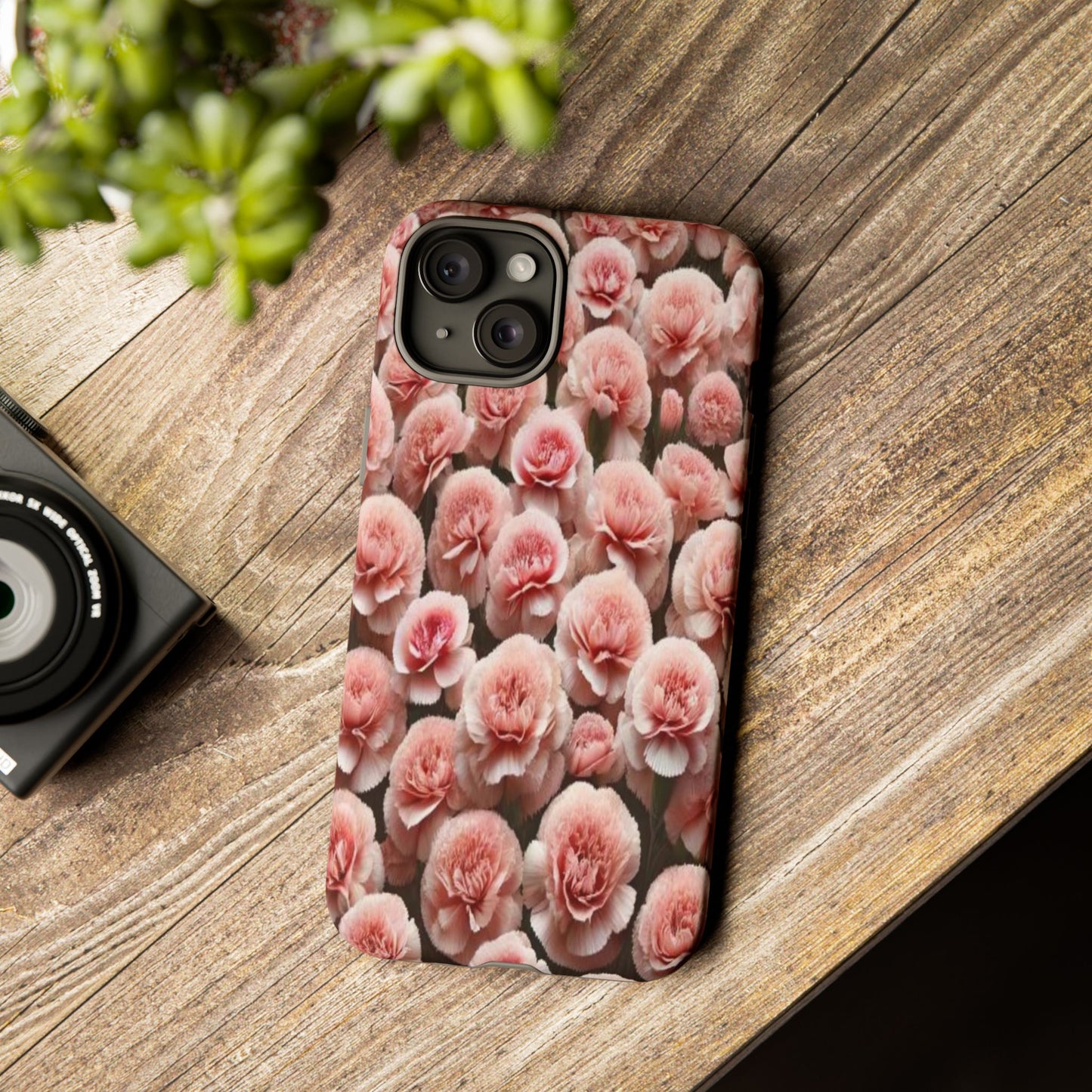 Pink Carnations - Durable Tough Phone Cases