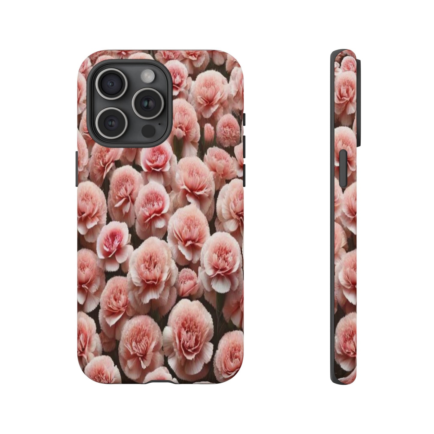 Pink Carnations - Durable Tough Phone Cases