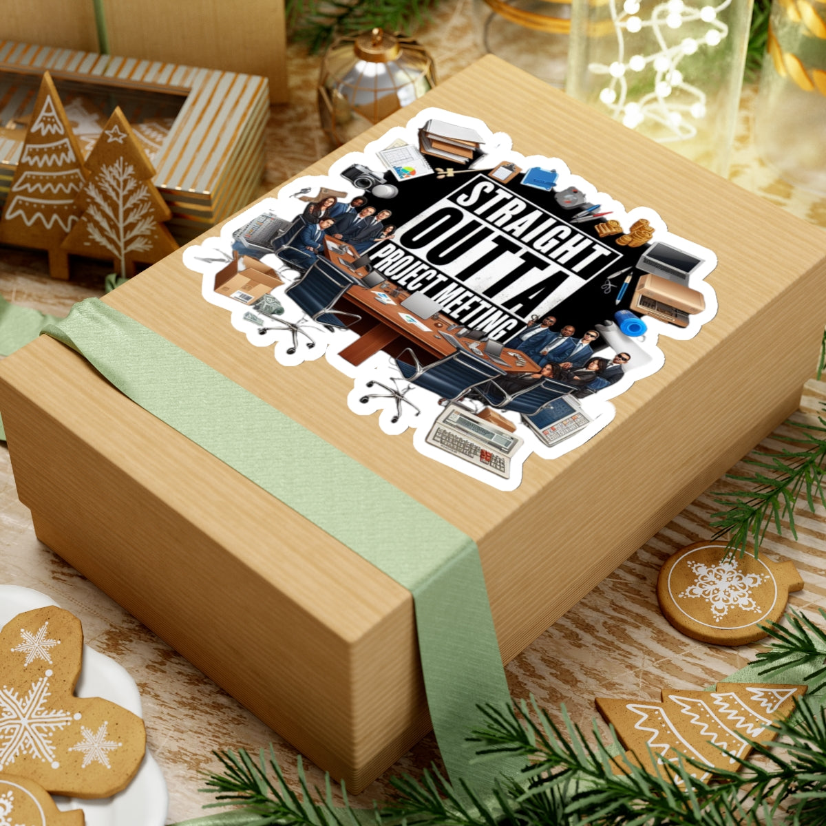 Straight Outta Project Meeting Sticker