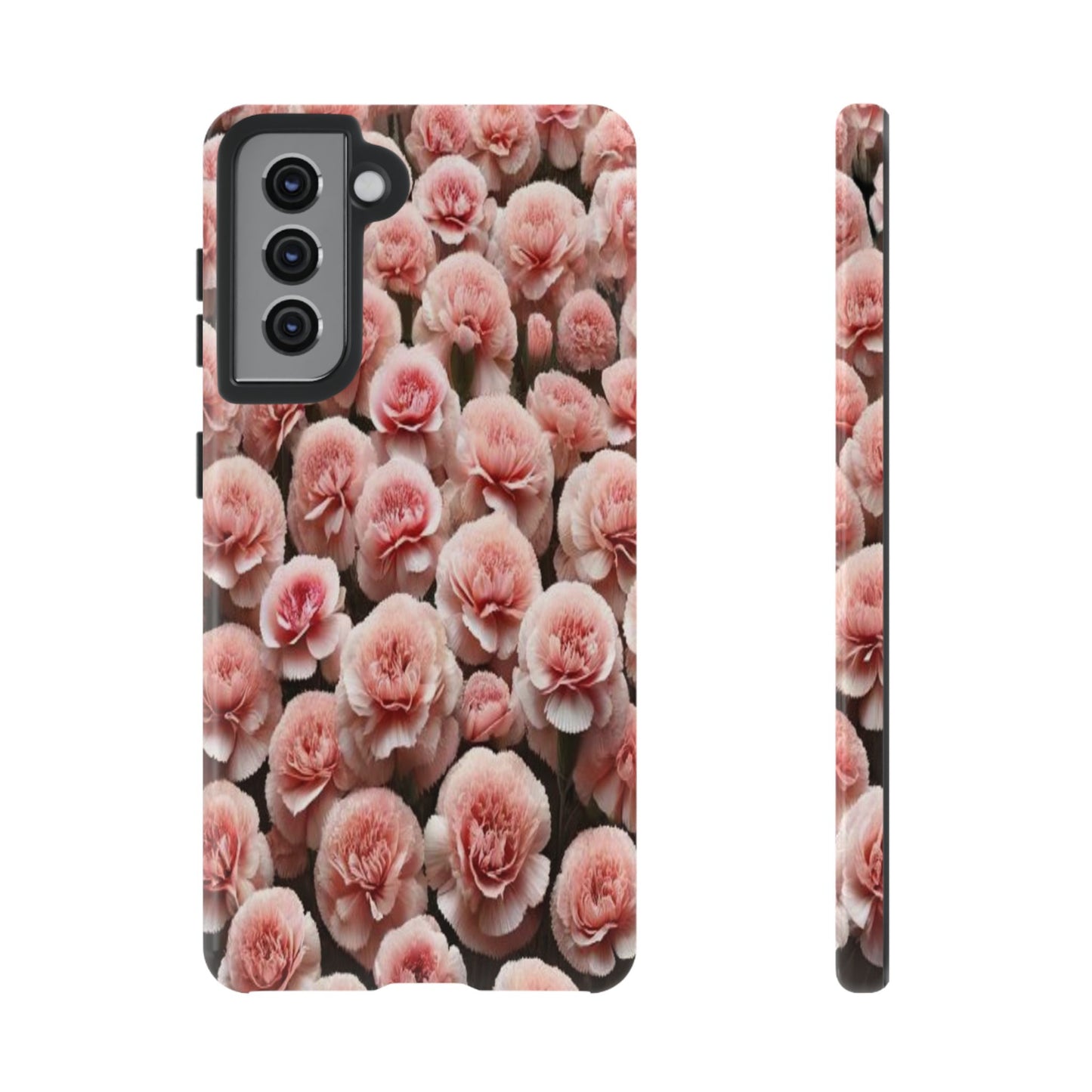 Pink Carnations - Durable Tough Phone Cases