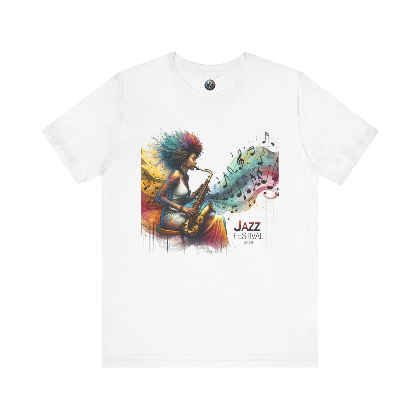 "Saxy Lady" Jazz Festival 2025 - Short Sleeve Tee - Both Sides Printed