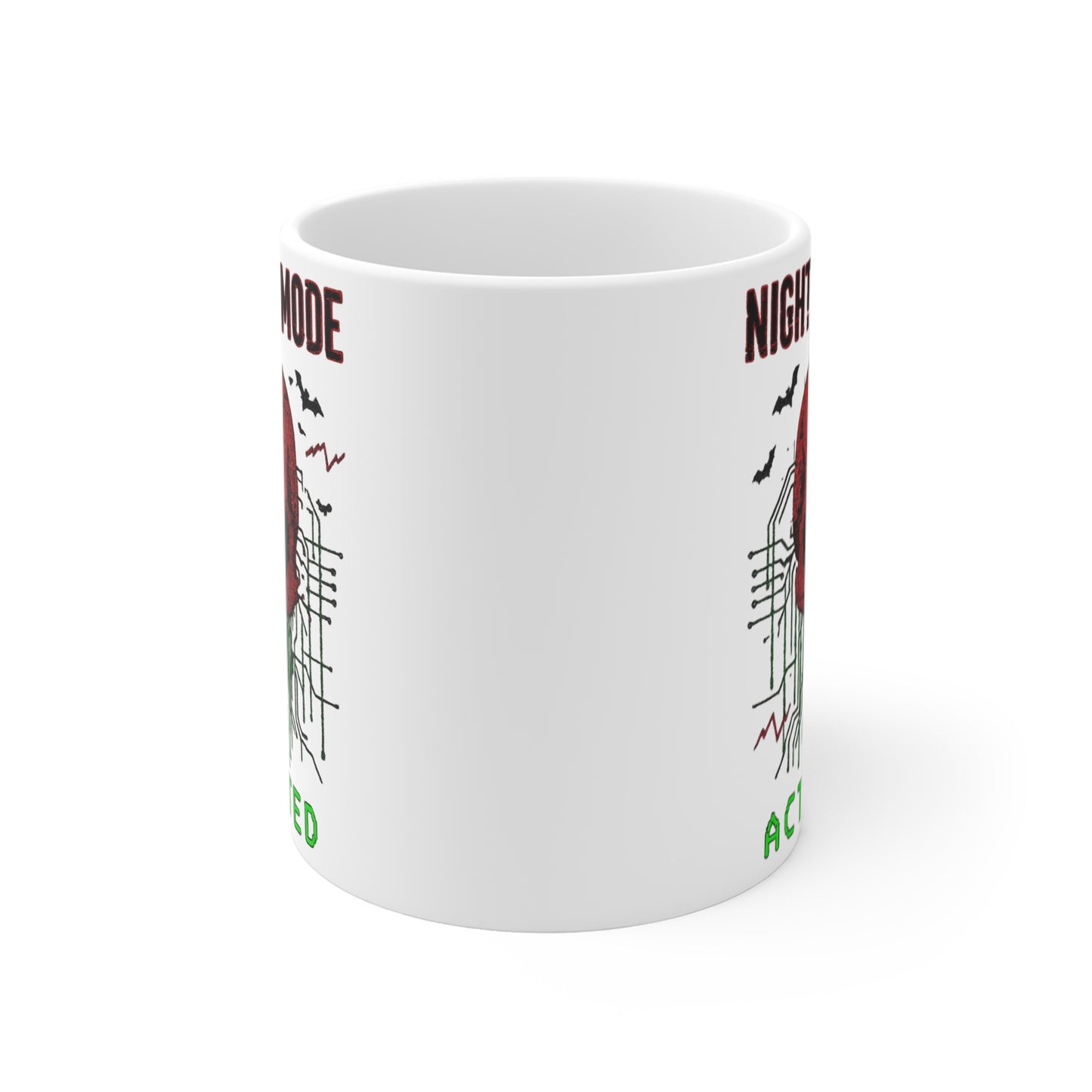 Nightmare Mode Activated Mug | Halloween Coffee Mug, Spooky Gift, Gothic Home Decor, Horror Lover's Drinkware