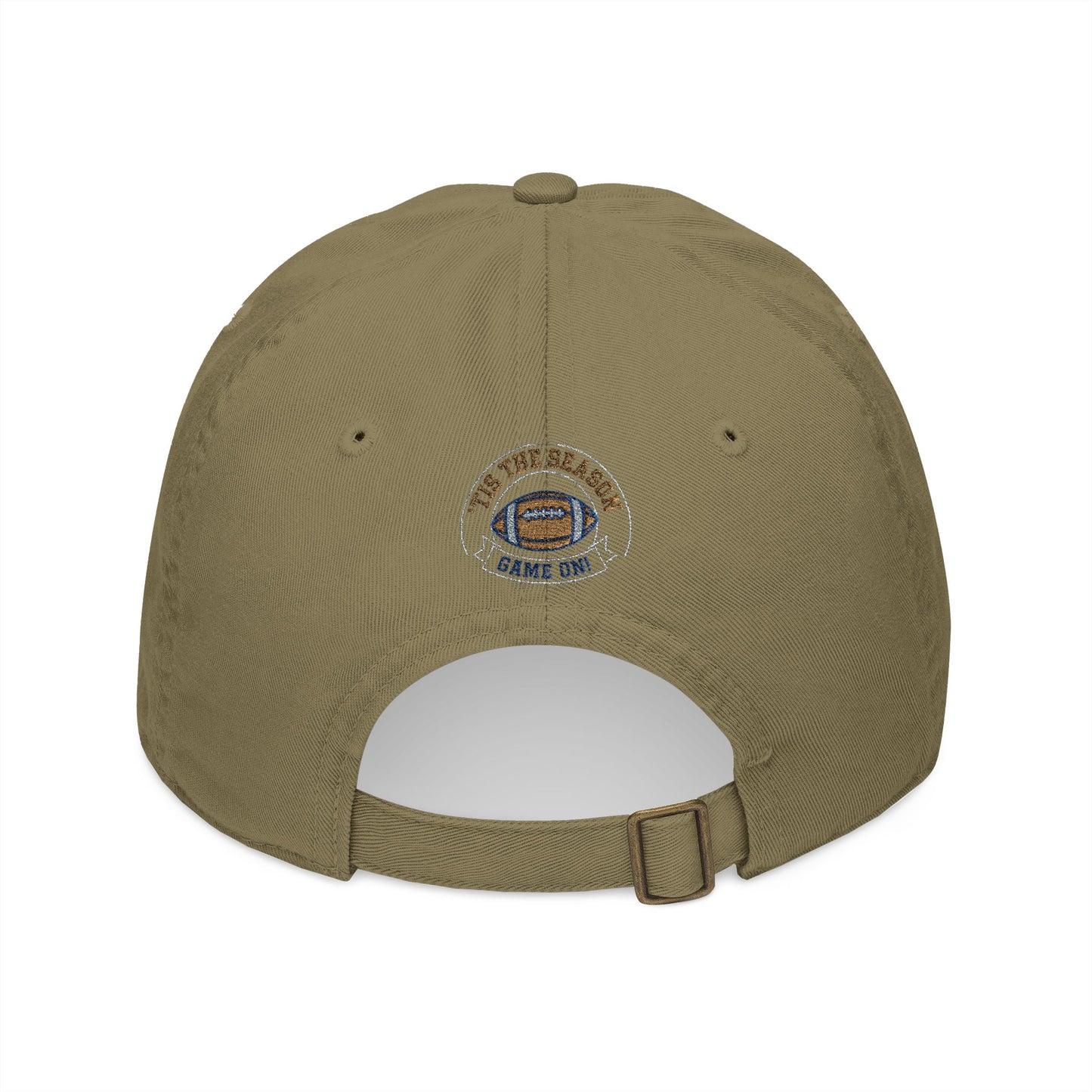 'TIS THE SEASON - GAME ON" Organic Embroidered Cap - Perfect for Sports Fans, Casual Outings, Gifts, Summer Wear, and Outdoor Adventures
