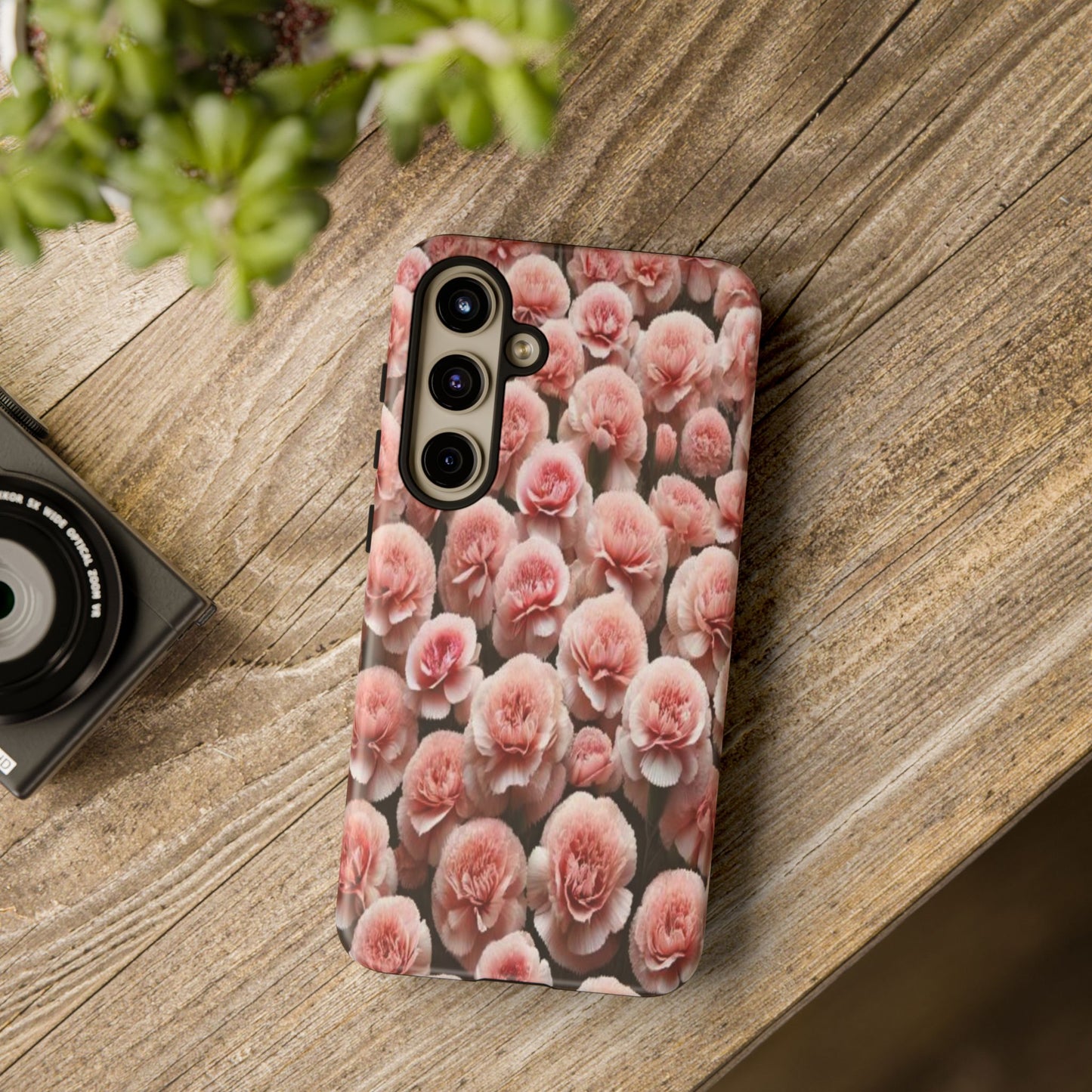 Pink Carnations - Durable Tough Phone Cases