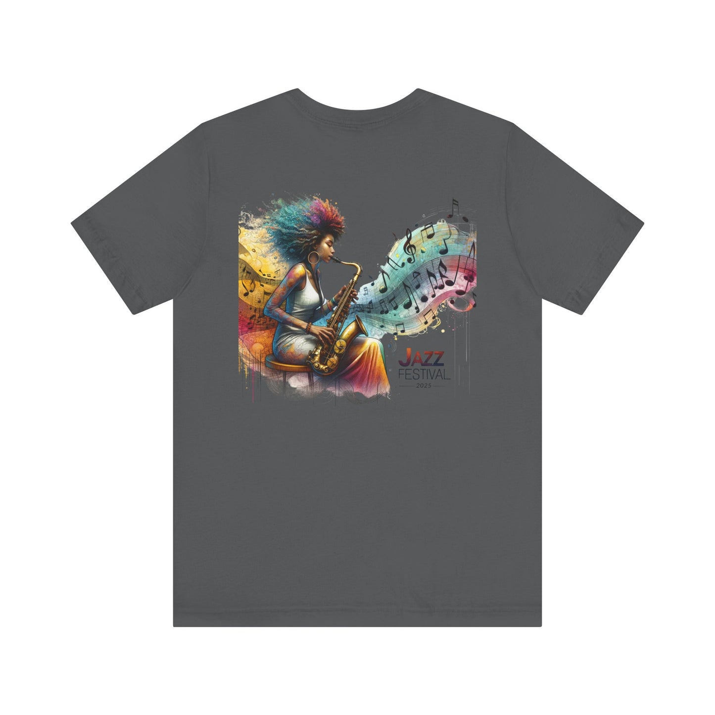 "Saxy Lady" Jazz Festival 2025 - Short Sleeve Tee - Both Sides Printed