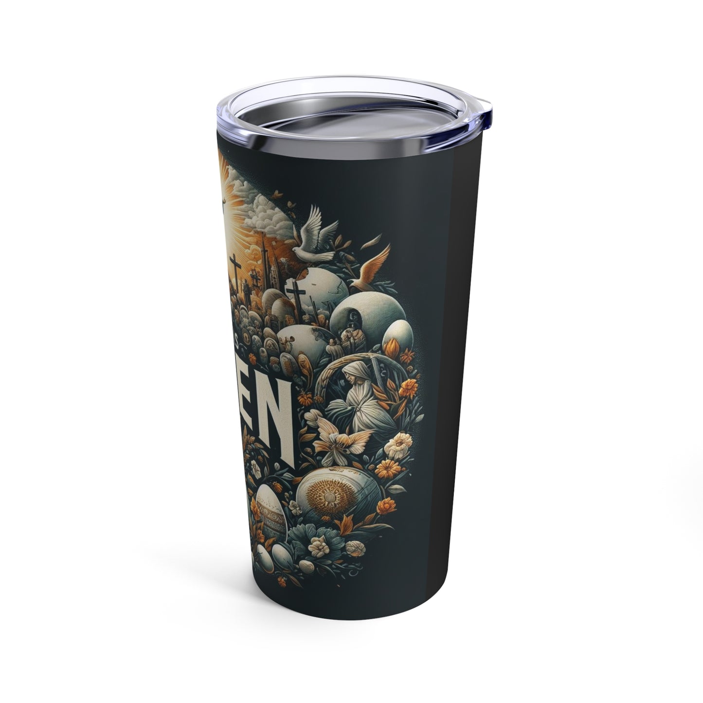 He Is Risen - Black Accent Tumbler 20oz