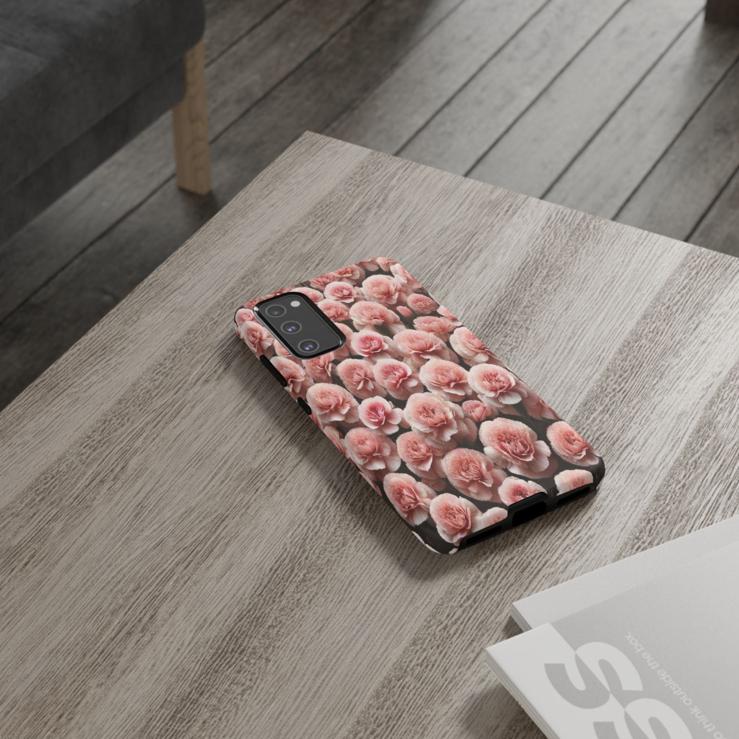 Pink Carnations - Durable Tough Phone Cases