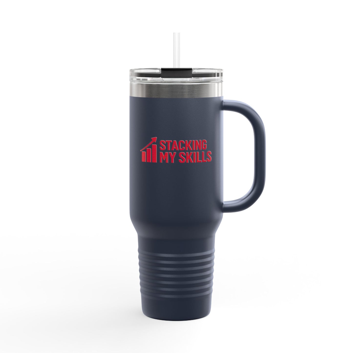 "Stacking My Skills" Motivational Travel Mug