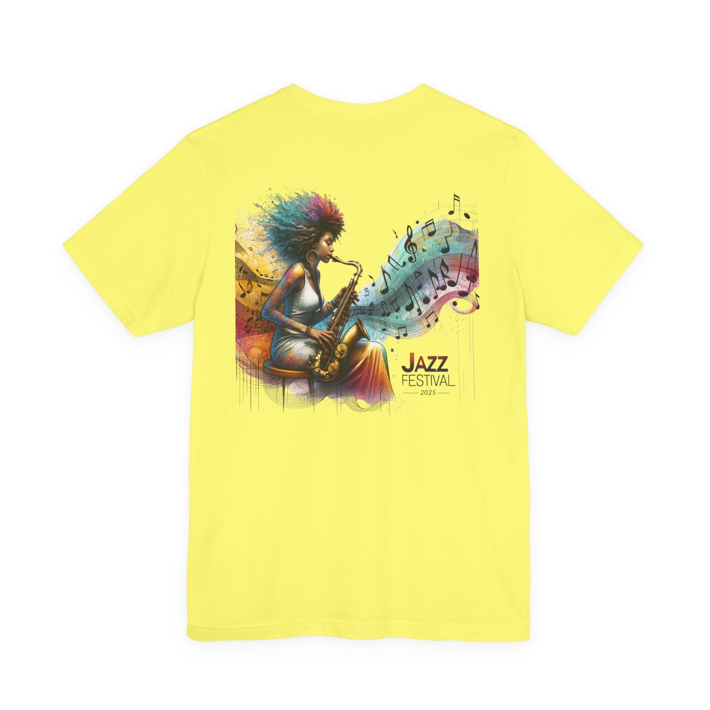 "Saxy Lady" Jazz Festival 2025 - Short Sleeve Tee - Both Sides Printed