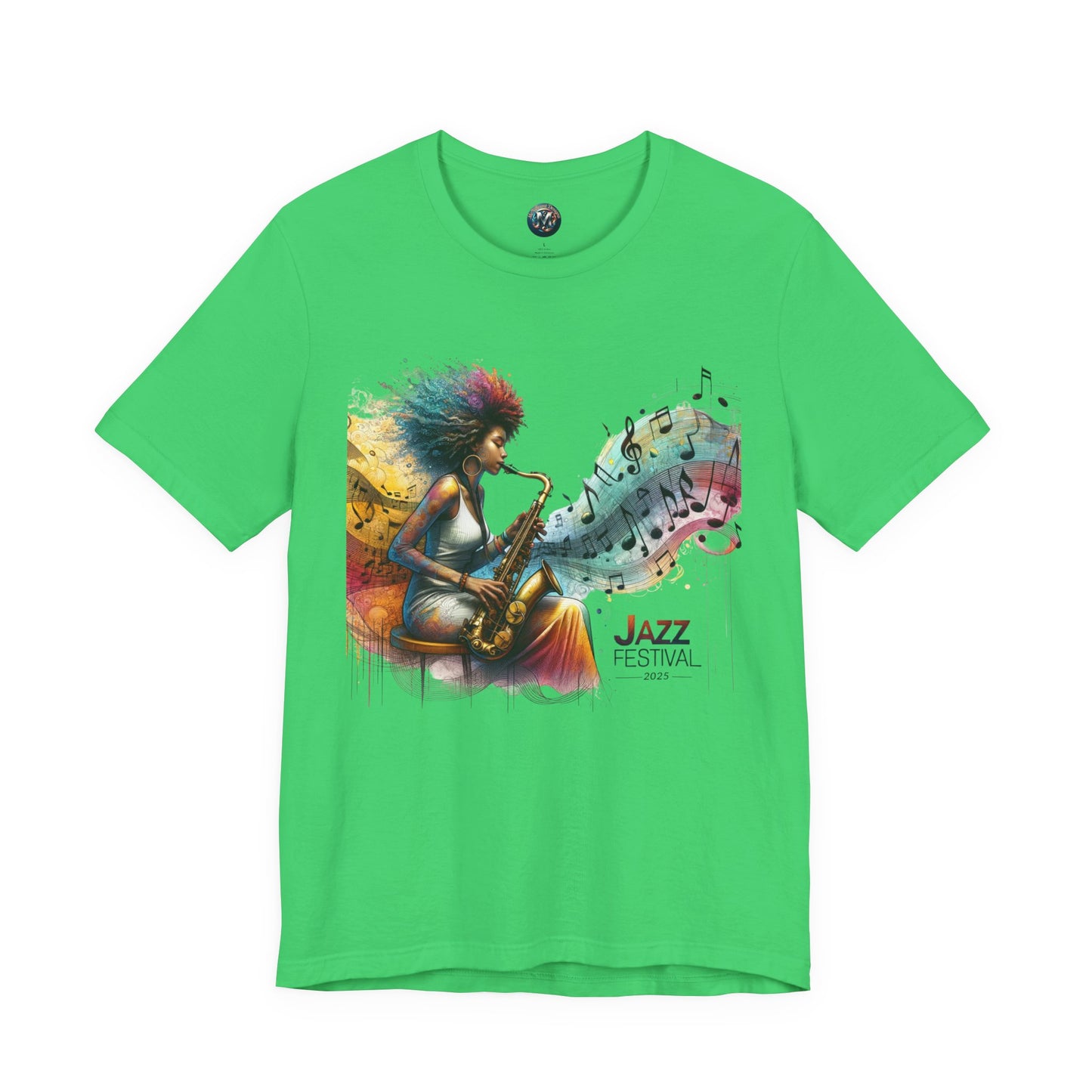 "Saxy Lady" Jazz Festival 2025 - Short Sleeve Tee - Both Sides Printed