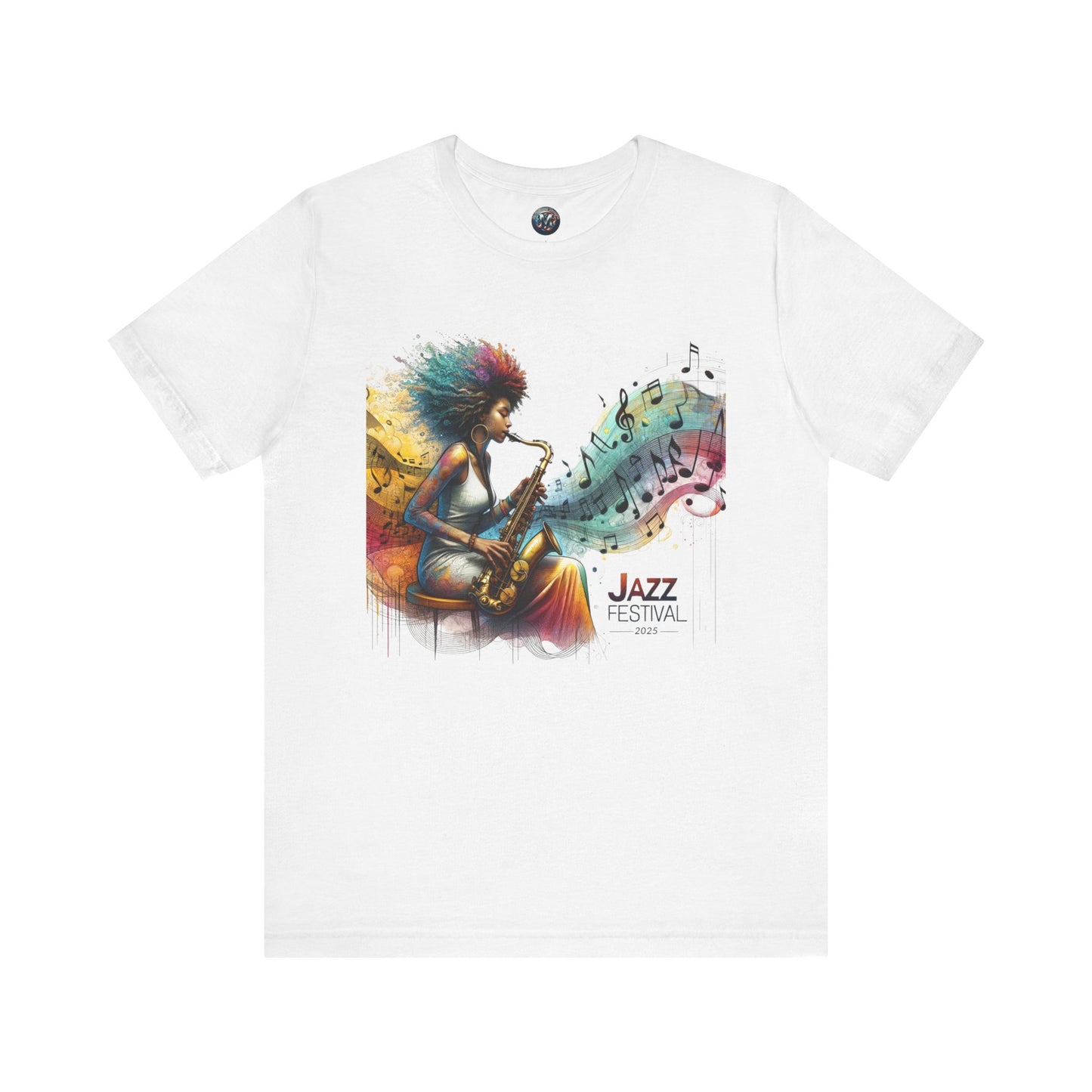 "Saxy Lady" Jazz Festival 2025 - Short Sleeve Tee - Both Sides Printed