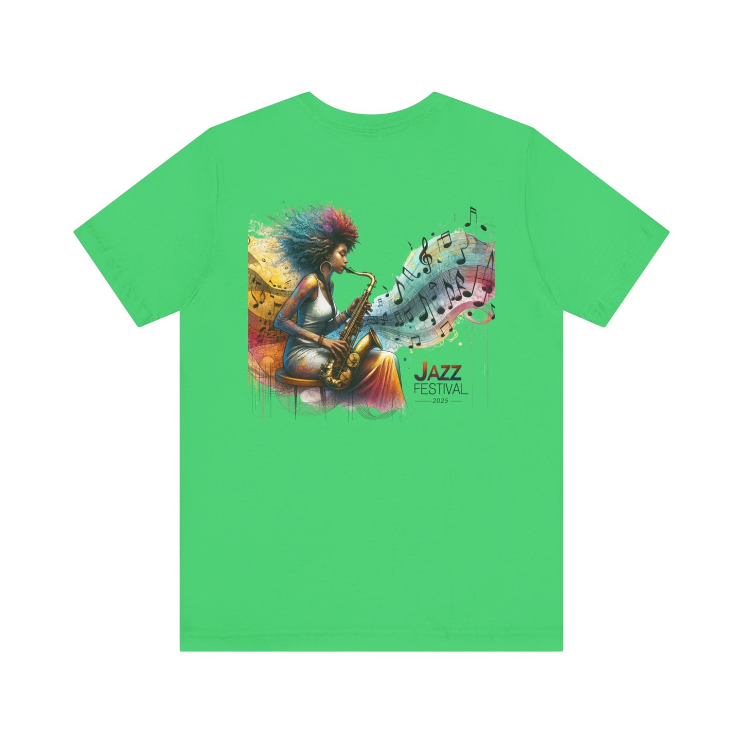 "Saxy Lady" Jazz Festival 2025 - Short Sleeve Tee - Both Sides Printed