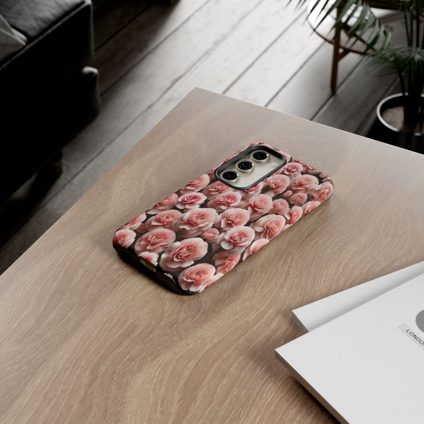 Pink Carnations - Durable Tough Phone Cases