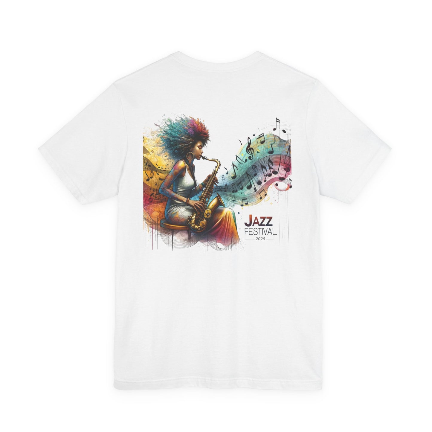 "Saxy Lady" Jazz Festival 2025 - Short Sleeve Tee - Both Sides Printed