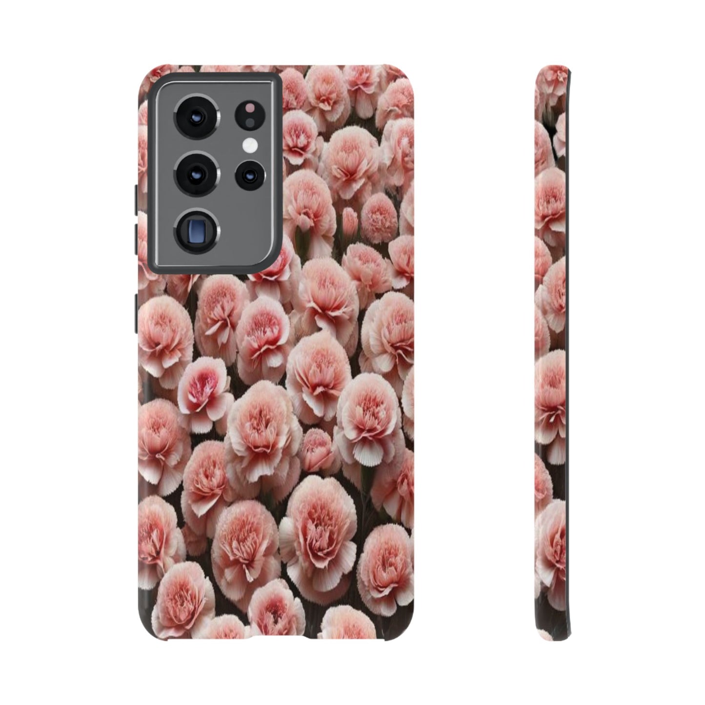 Pink Carnations - Durable Tough Phone Cases