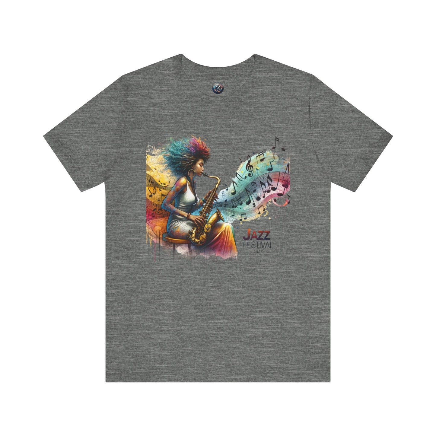 "Saxy Lady" Jazz Festival 2025 - Short Sleeve Tee - Both Sides Printed