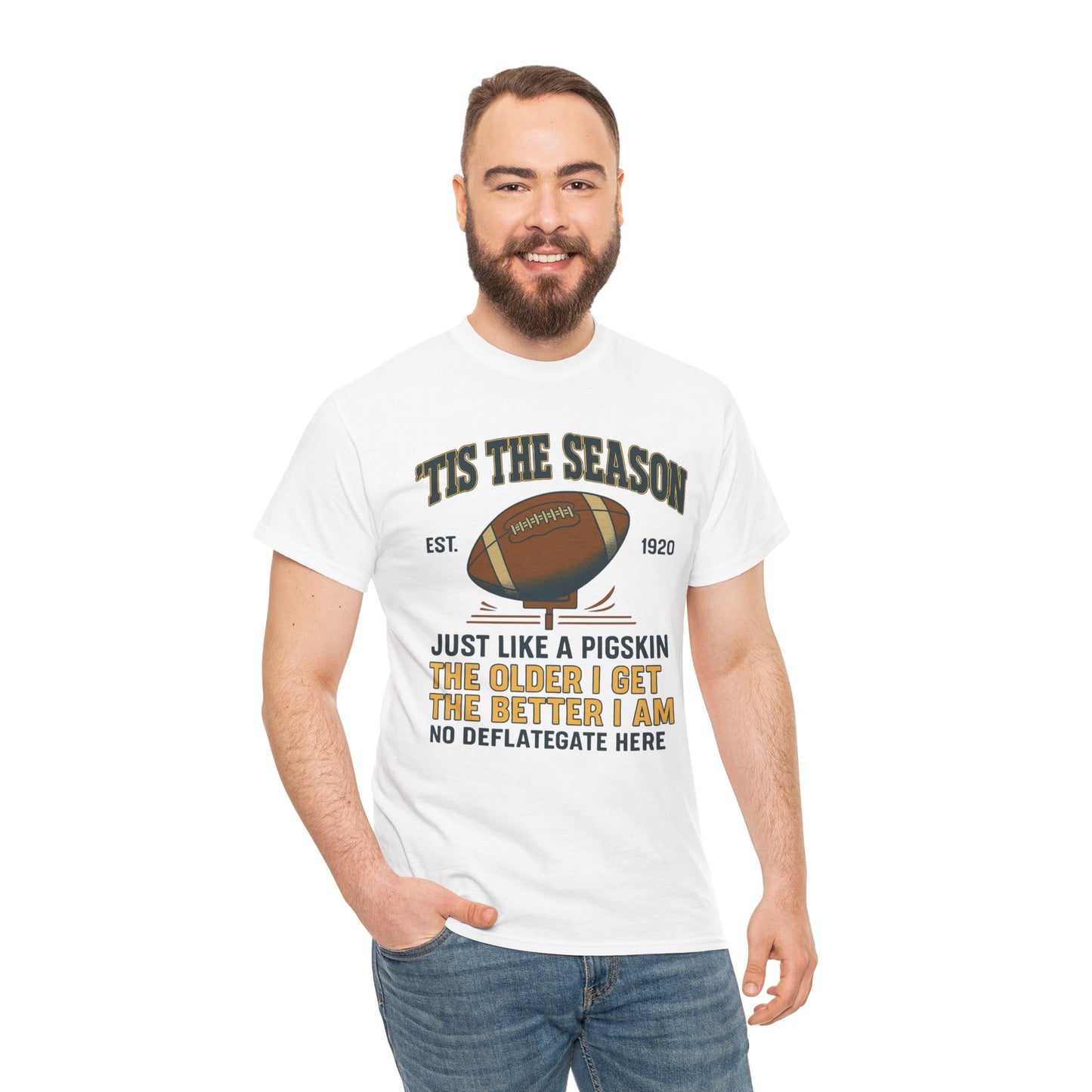 Football Season For The Ol' Man, Funny T-Shirt, Game Day Apparel, Gift for Football Fans, Sports Humor Shirt