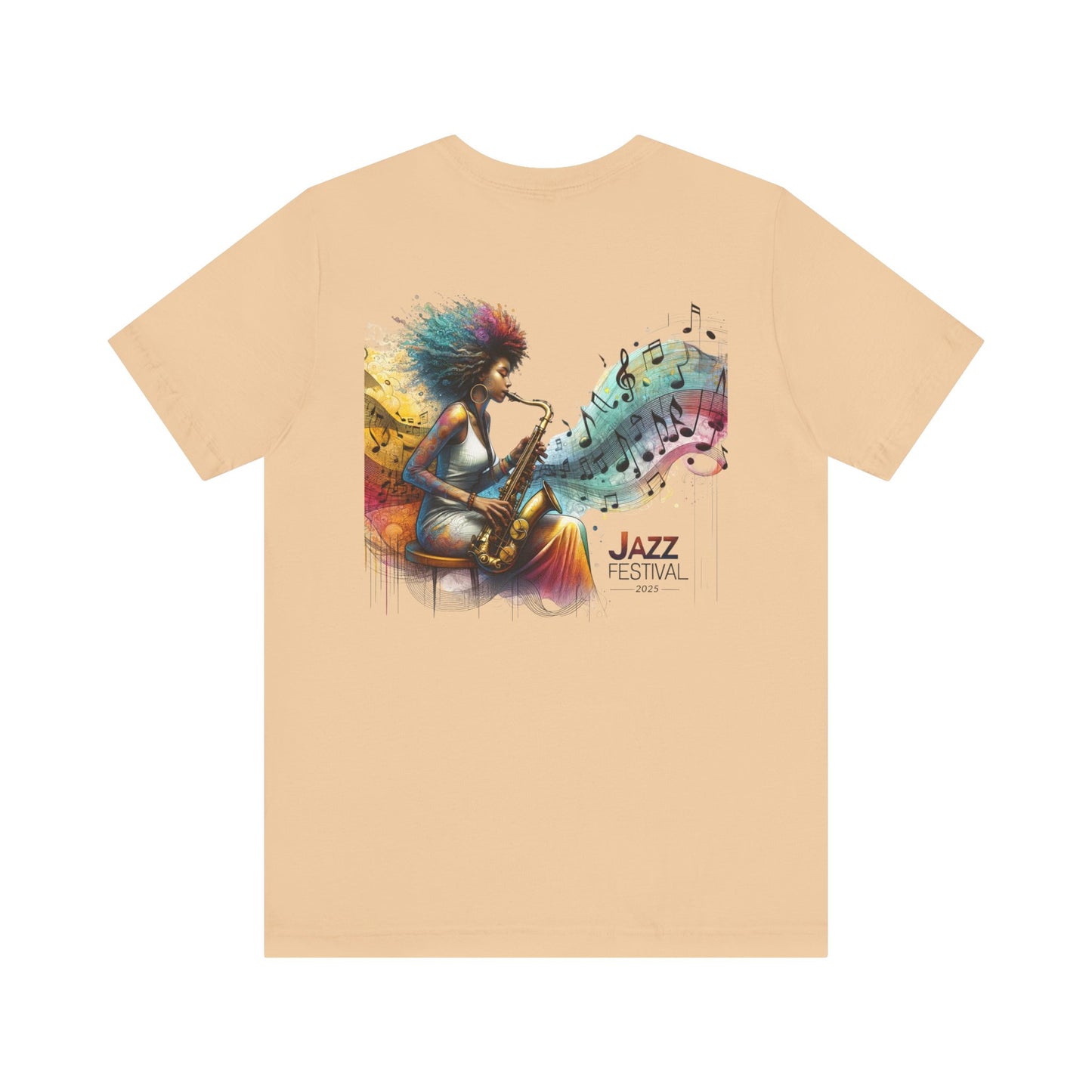 "Saxy Lady" Jazz Festival 2025 - Short Sleeve Tee - Both Sides Printed