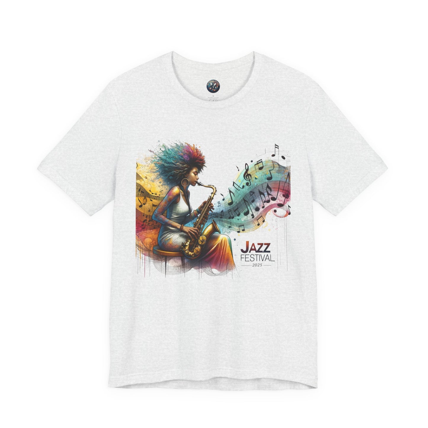"Saxy Lady" Jazz Festival 2025 - Short Sleeve Tee - Both Sides Printed